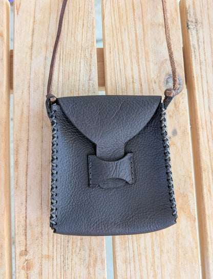 Leather pot call pouch