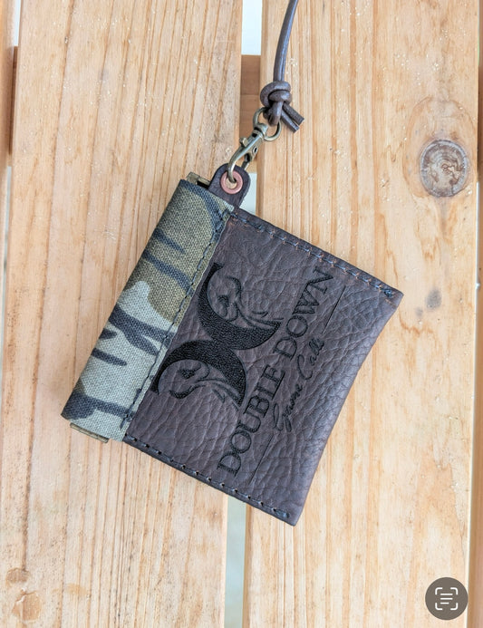 Leather mouth call pouch