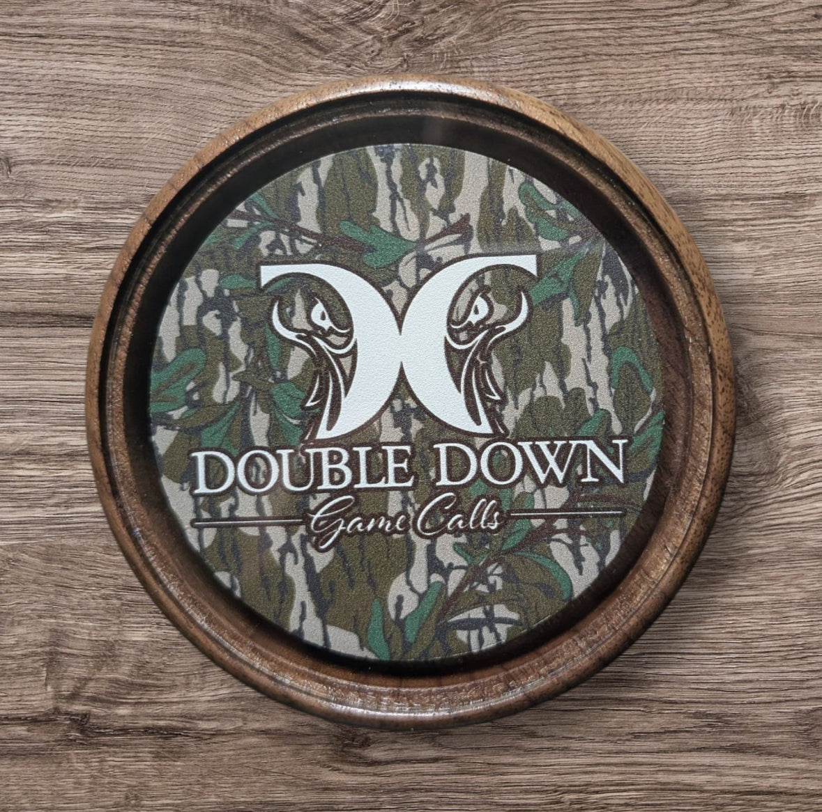 Green leaf camo two sided pot call